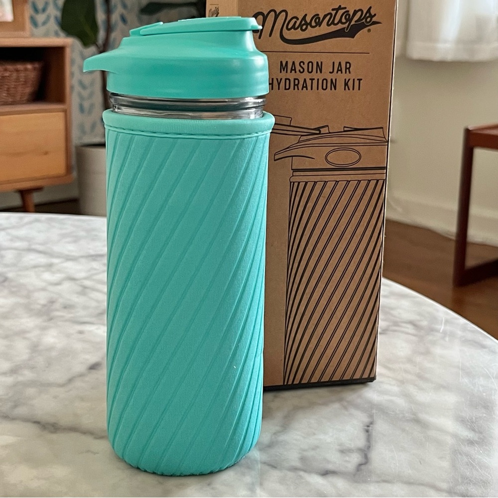 Masontops 3-Piece Glass Water Bottle Set